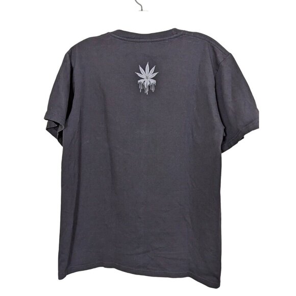 Rasta Pot Leaf T Shirt Mens Large Graphic Tee Cotton Black Multicolour Cotton - Picture 3 of 6